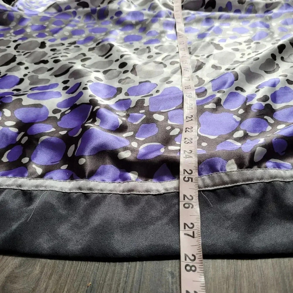 Lane Bryant Women's Blouse Top 26/28 Multicolor 100% Polyester Short Sleeves - Picture 7 of 8